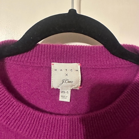 J. Crew Purple Long Sleeve Tee Relaxed Fit - Picture 3 of 5